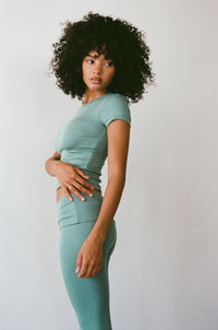 Britney Pants Baby Ribbed - Sage