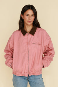 Shania Canvas Jacket - Desert Rose