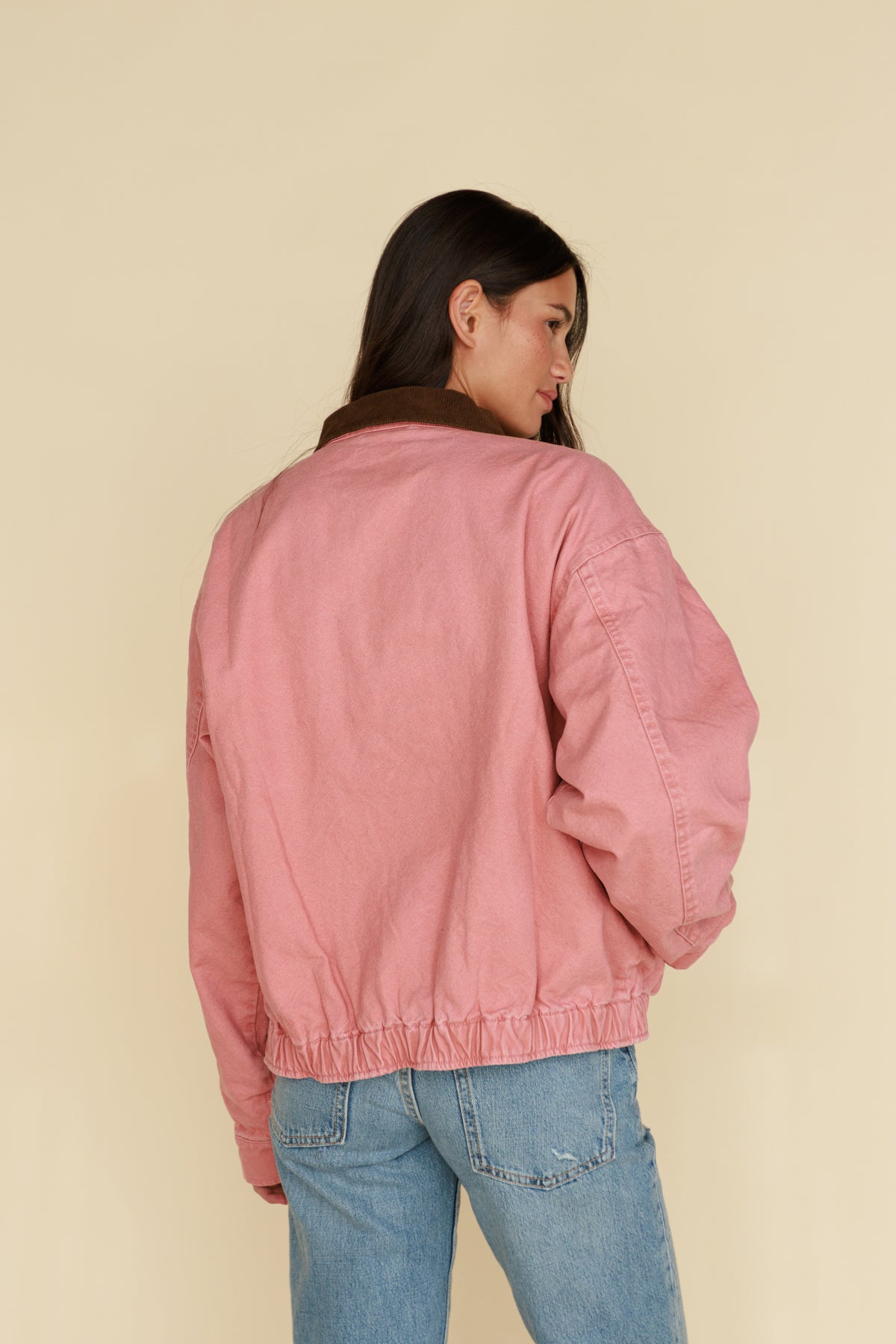 Shania Canvas Jacket - Desert Rose