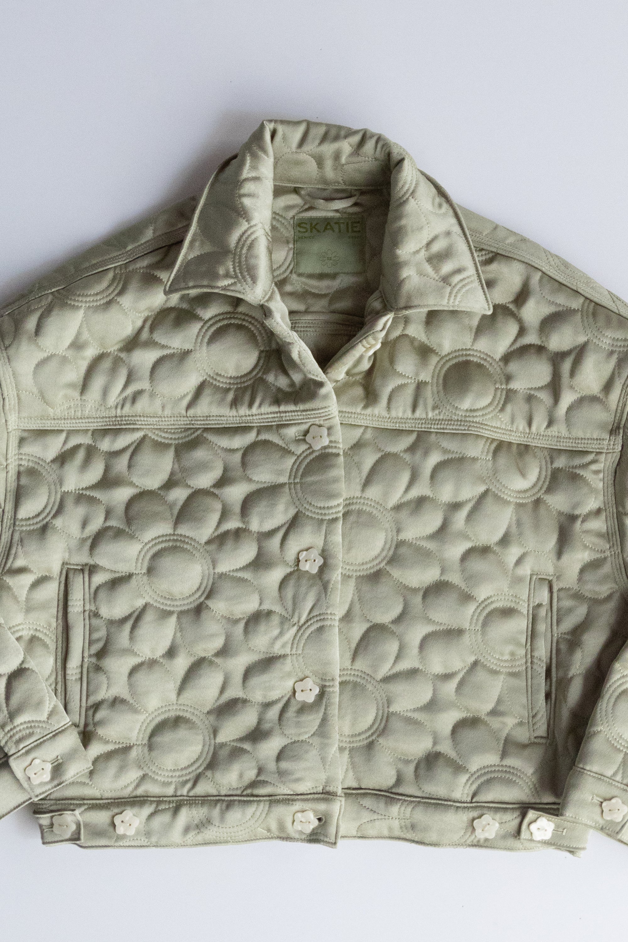 Quilted Bomber Jacket - Daisy