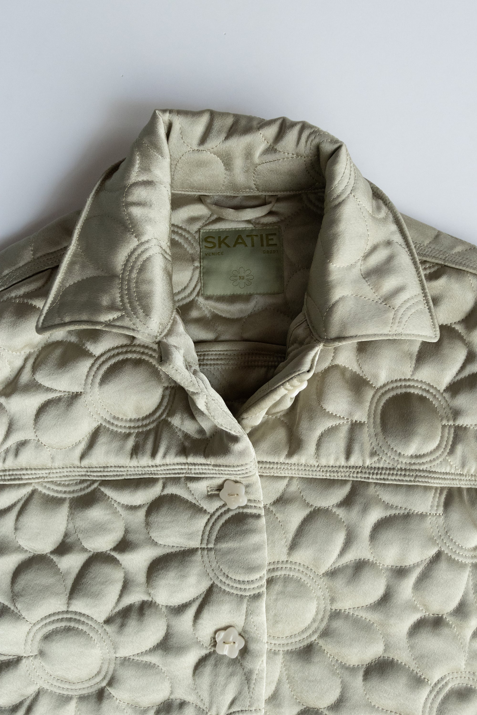 Quilted Bomber Jacket - Daisy