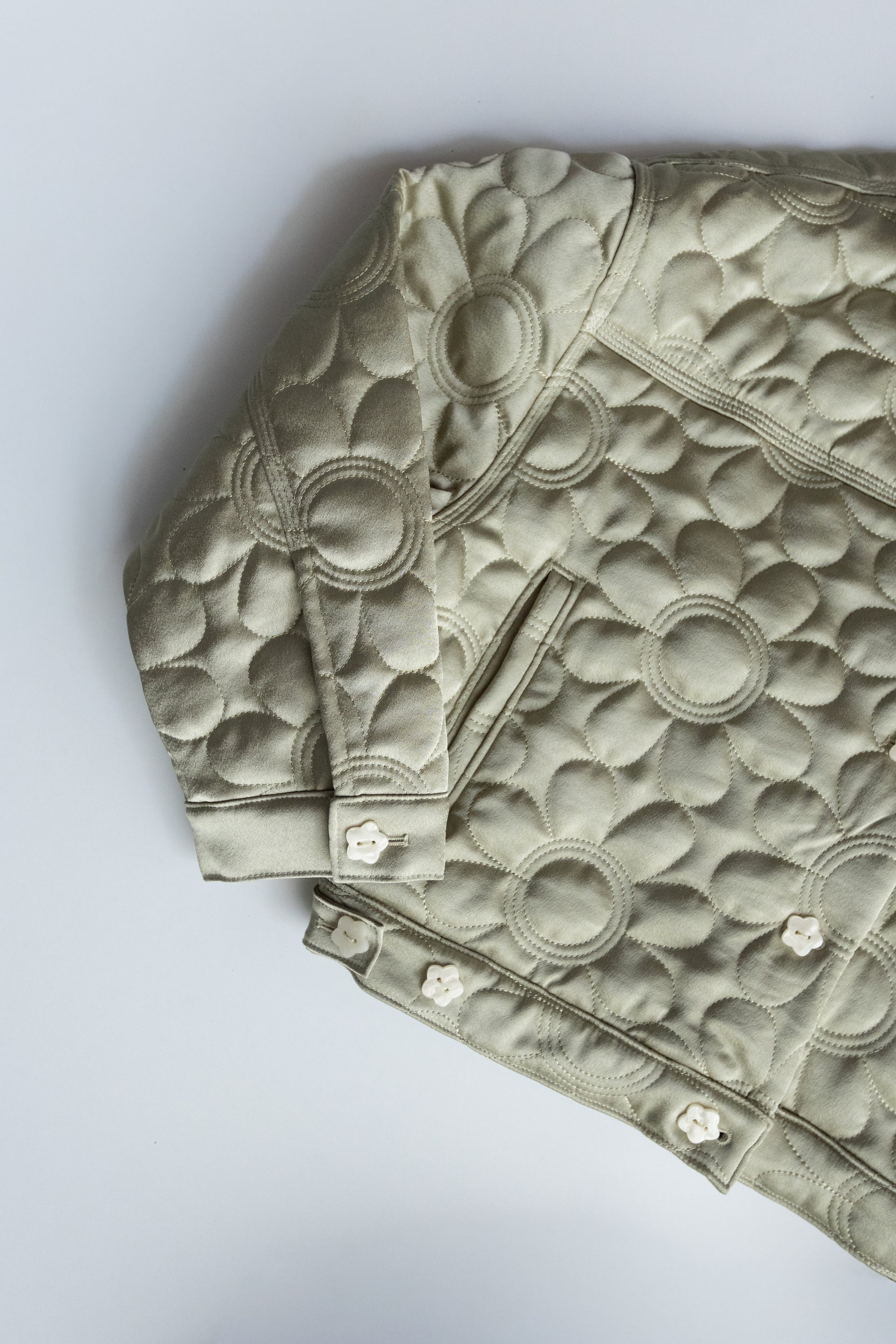 Quilted Bomber Jacket - Daisy