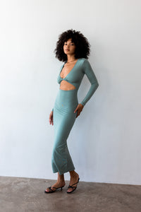 Holly Dress Jersey - Sage