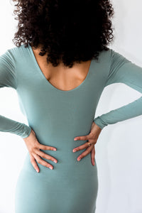 Holly Dress Jersey - Sage