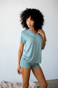 Cozy Short Baby Ribbed - Sage