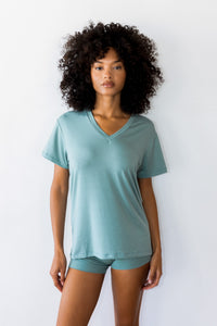 Cozy Short Baby Ribbed - Sage
