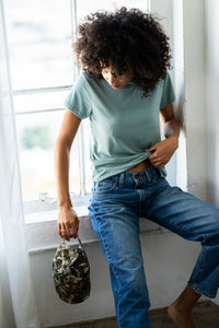 Bestie Tee Jersey - Sage