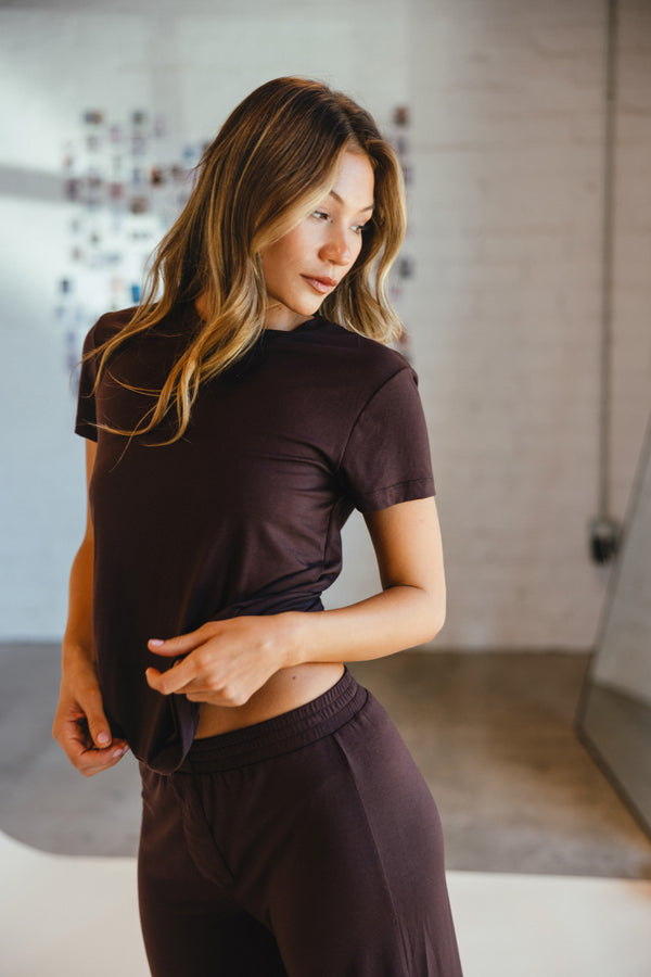 Bestie Tee Jersey - Toasted