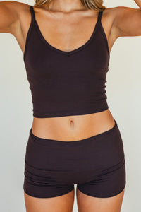 Cozy Short Baby Ribbed - Toasted