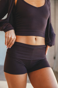 Cozy Short Baby Ribbed - Toasted