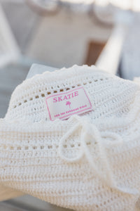 Scottie Shorts - White Crochet