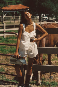 Quinn Top - White Eyelet