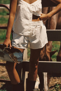 Quinn Top - White Eyelet