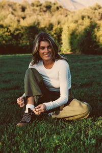 Nara Pants - Olive Corduroy