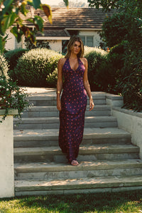 Goldie Maxi Dress Satin - Dottie