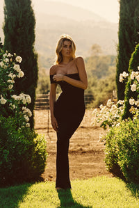 Caroline Maxi Dress Jersey - Black