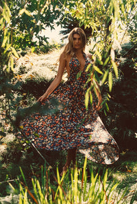 Selena Maxi Dress Satin - Prairie