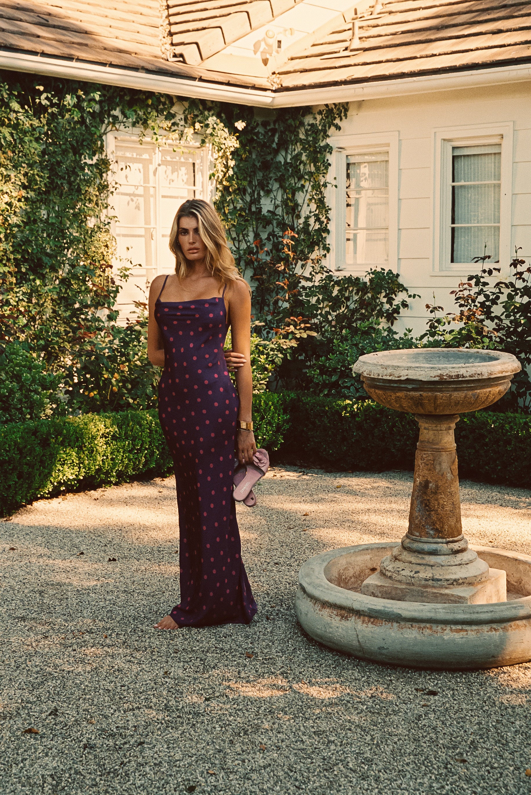 Samantha Maxi Dress Satin - Dottie