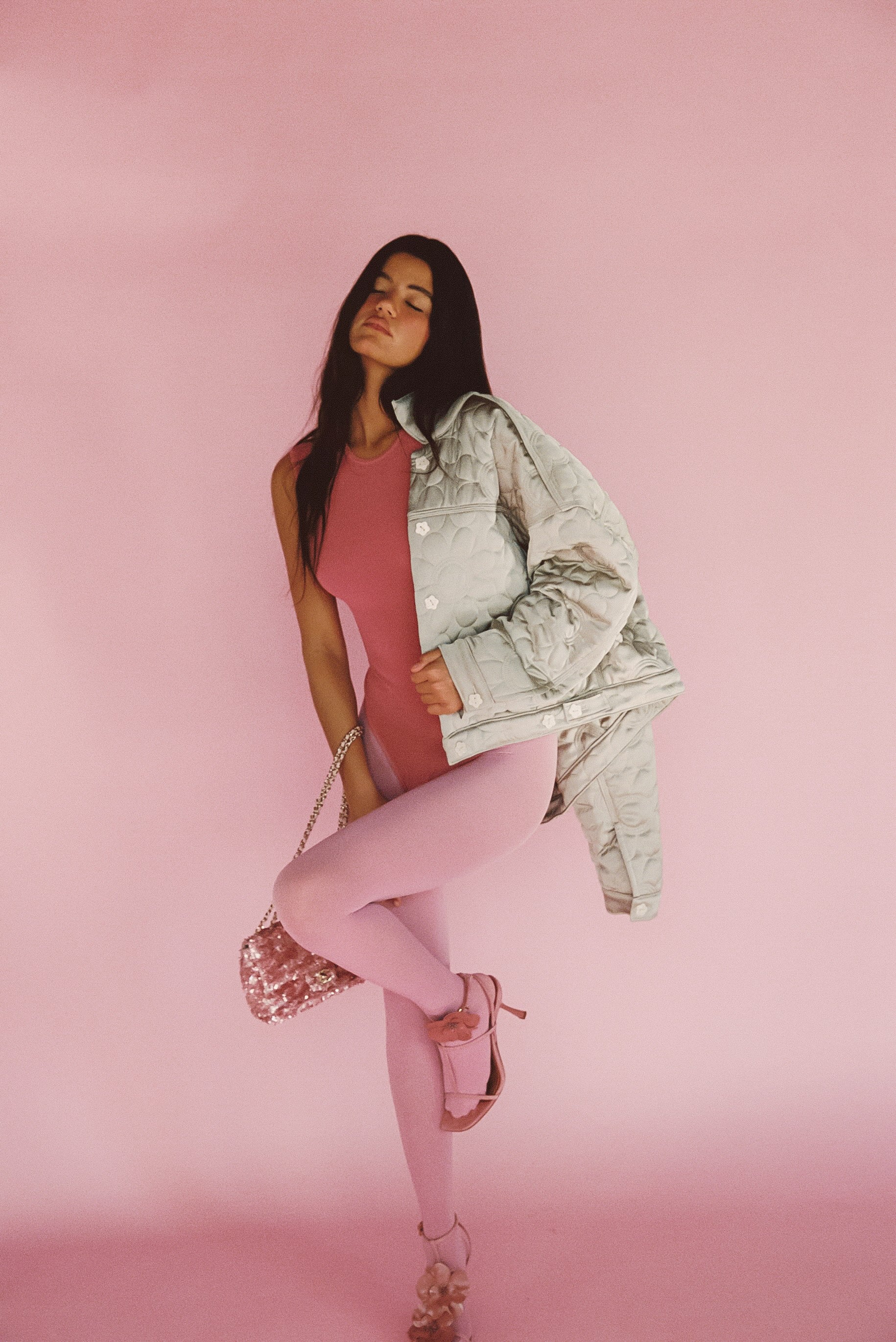 Quilted Bomber Jacket - Daisy