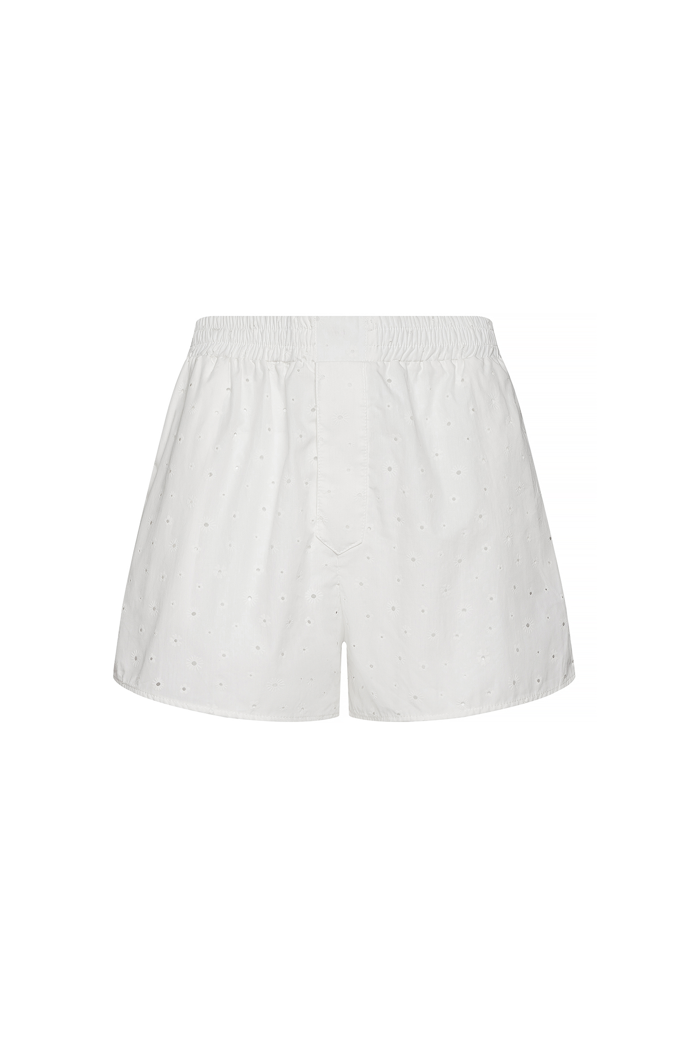 James Boxer Short - White Eyelet