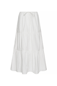 Kristina Maxi Skirt - White Eyelet