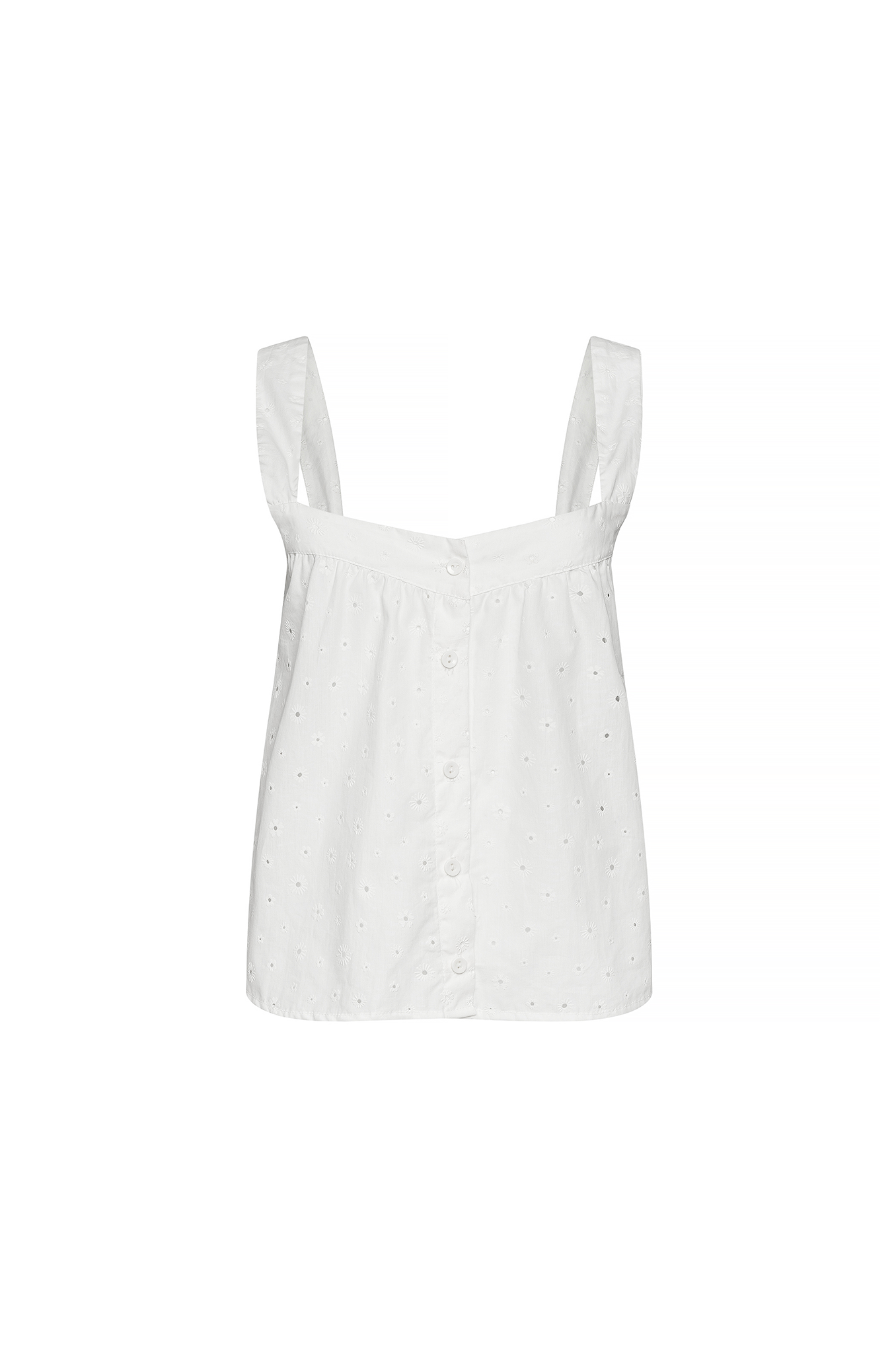 Quinn Top - White Eyelet