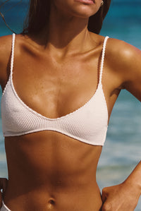 Gisele Top - White Crinkle