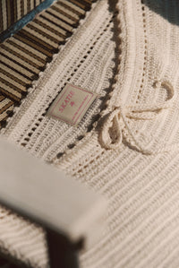 Scottie Shorts - White Crochet