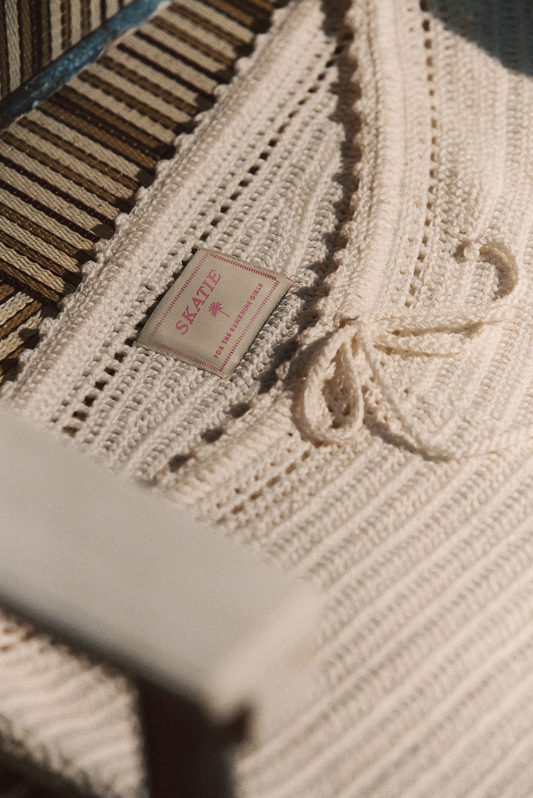 Scottie Shorts - White Crochet