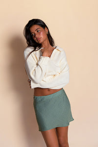 Everyday Mini Skirt Satin - Meadow