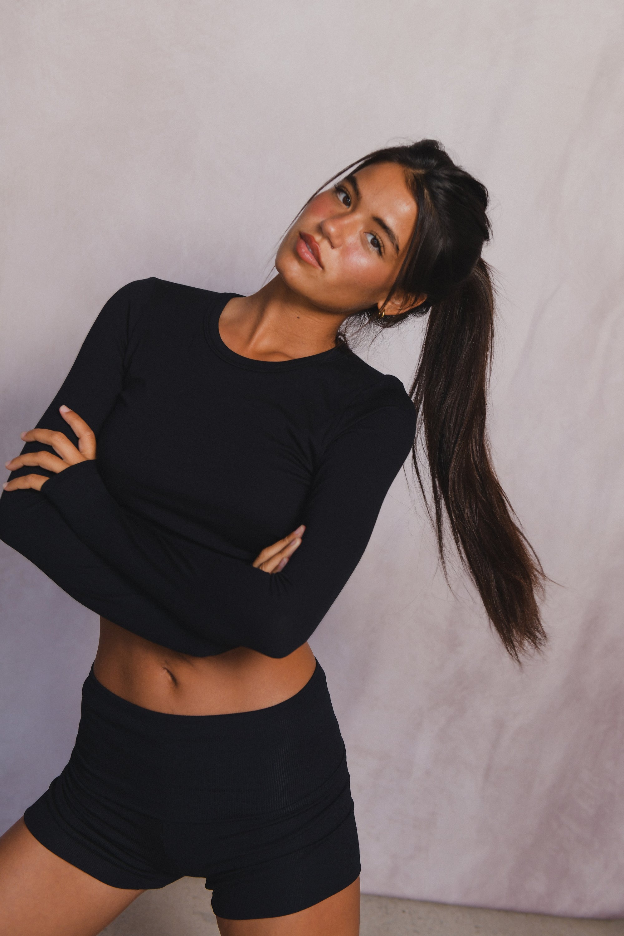 Erica Top Baby Ribbed - Black