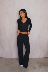 James Boxer Pants Jersey - Black