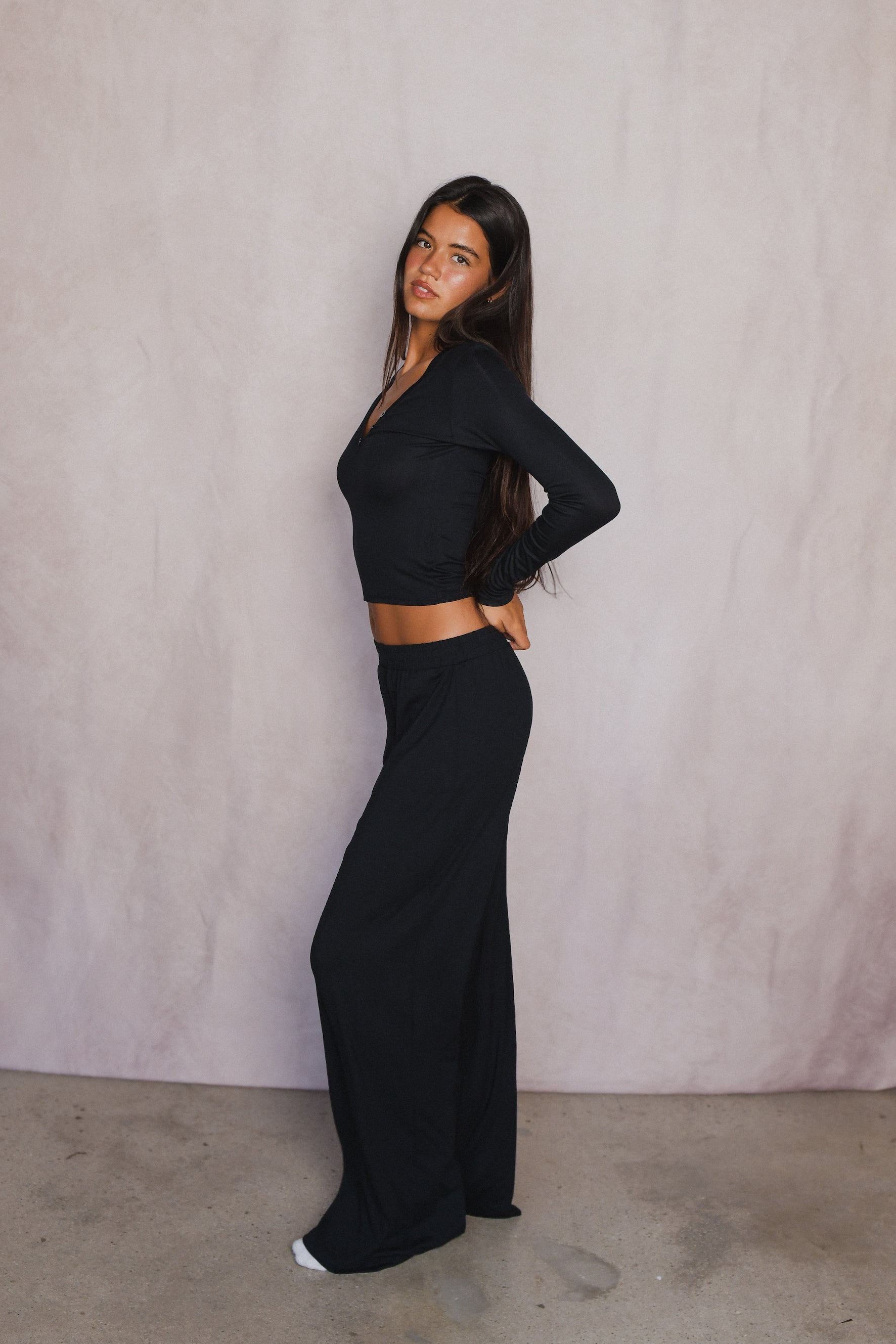 James Boxer Pants Jersey - Black