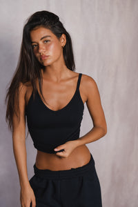 Perfect Tank Baby Ribbed - Black