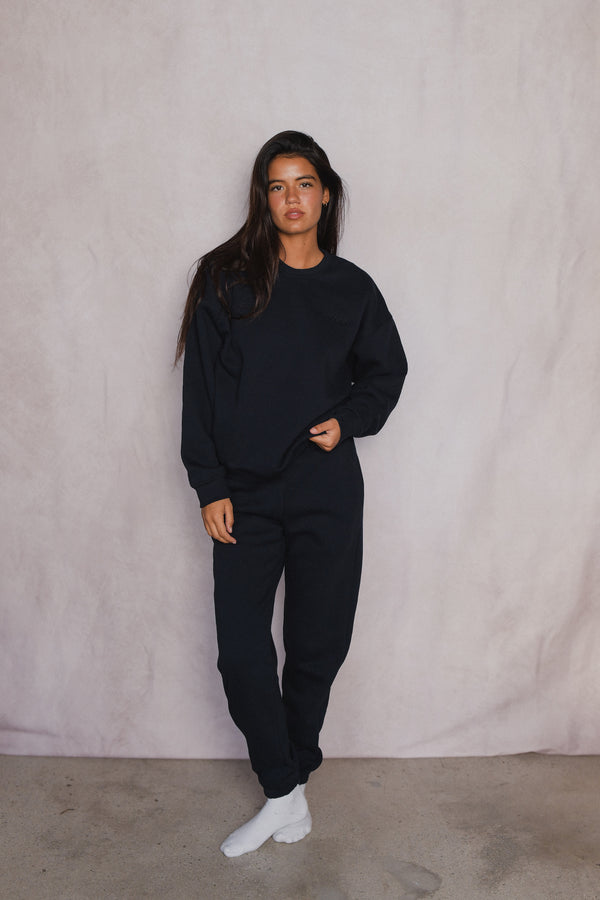 ULTRALUX Chris Crewneck - Black