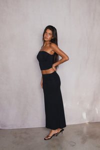 Polly Tube Top Jersey - Black