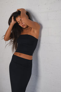 Polly Tube Top Jersey - Black