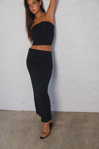 Polly Tube Top Jersey - Black