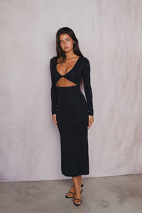 Holly Dress Jersey - Black