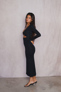 Holly Dress Jersey - Black