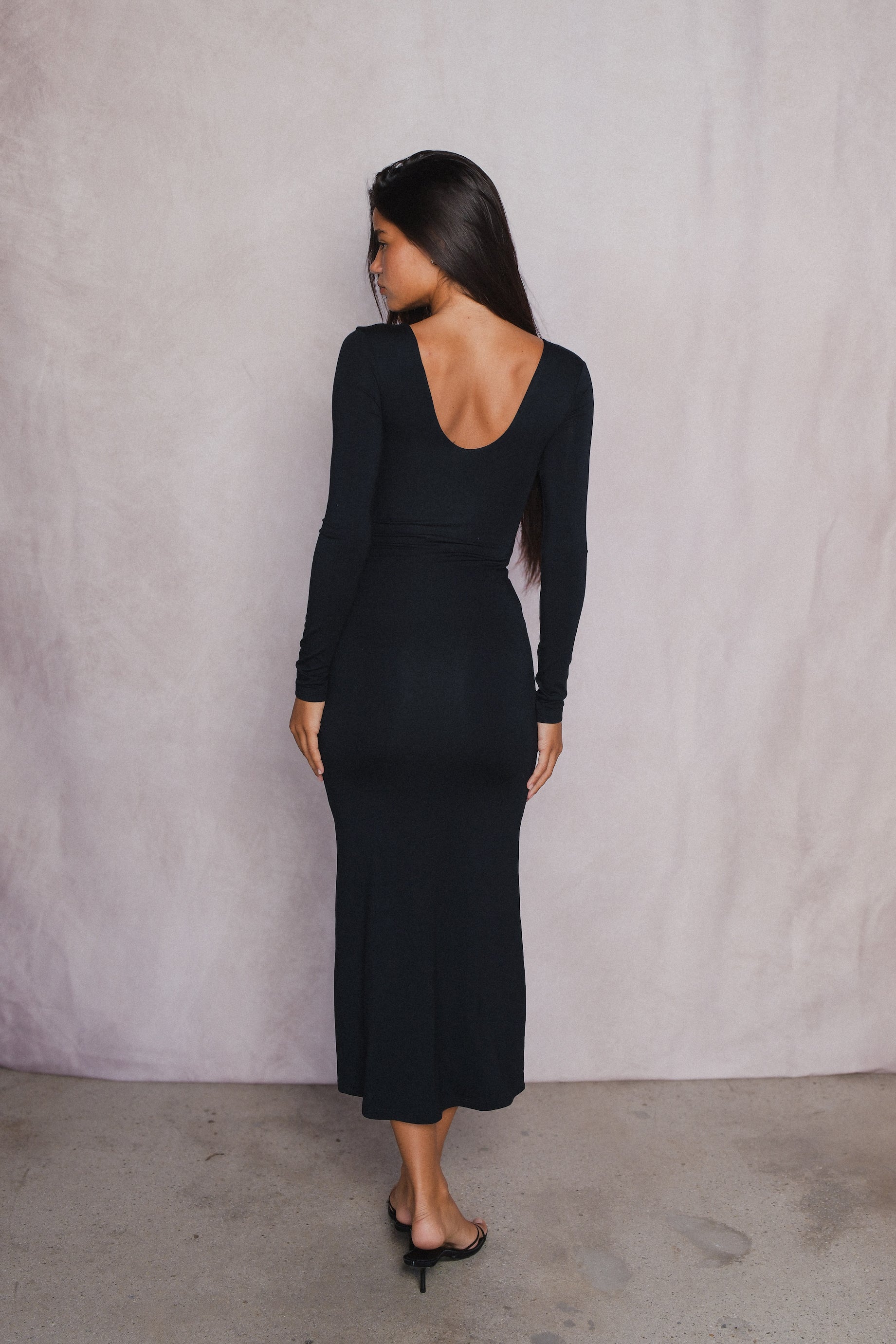 Holly Dress Jersey - Black