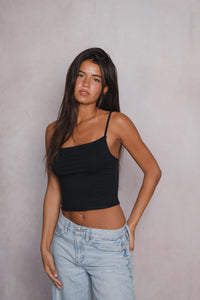 Mila Top Jersey - Black