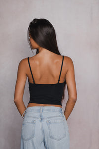 Mila Top Jersey - Black
