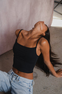 Mila Top Jersey - Black