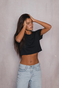 Boyfriend Tee Jersey - Black