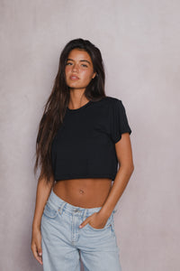 Boyfriend Tee Jersey - Black