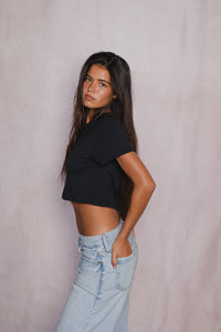 Boyfriend Tee Jersey - Black