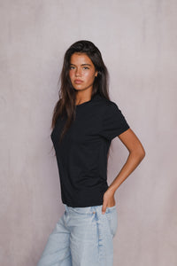 Bestie Tee Jersey - Black
