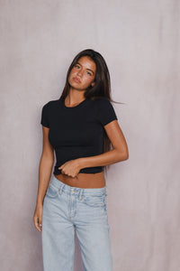 Easy Tee Baby Ribbed - Black