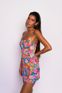 Samantha Mini Dress Mesh - Marbella